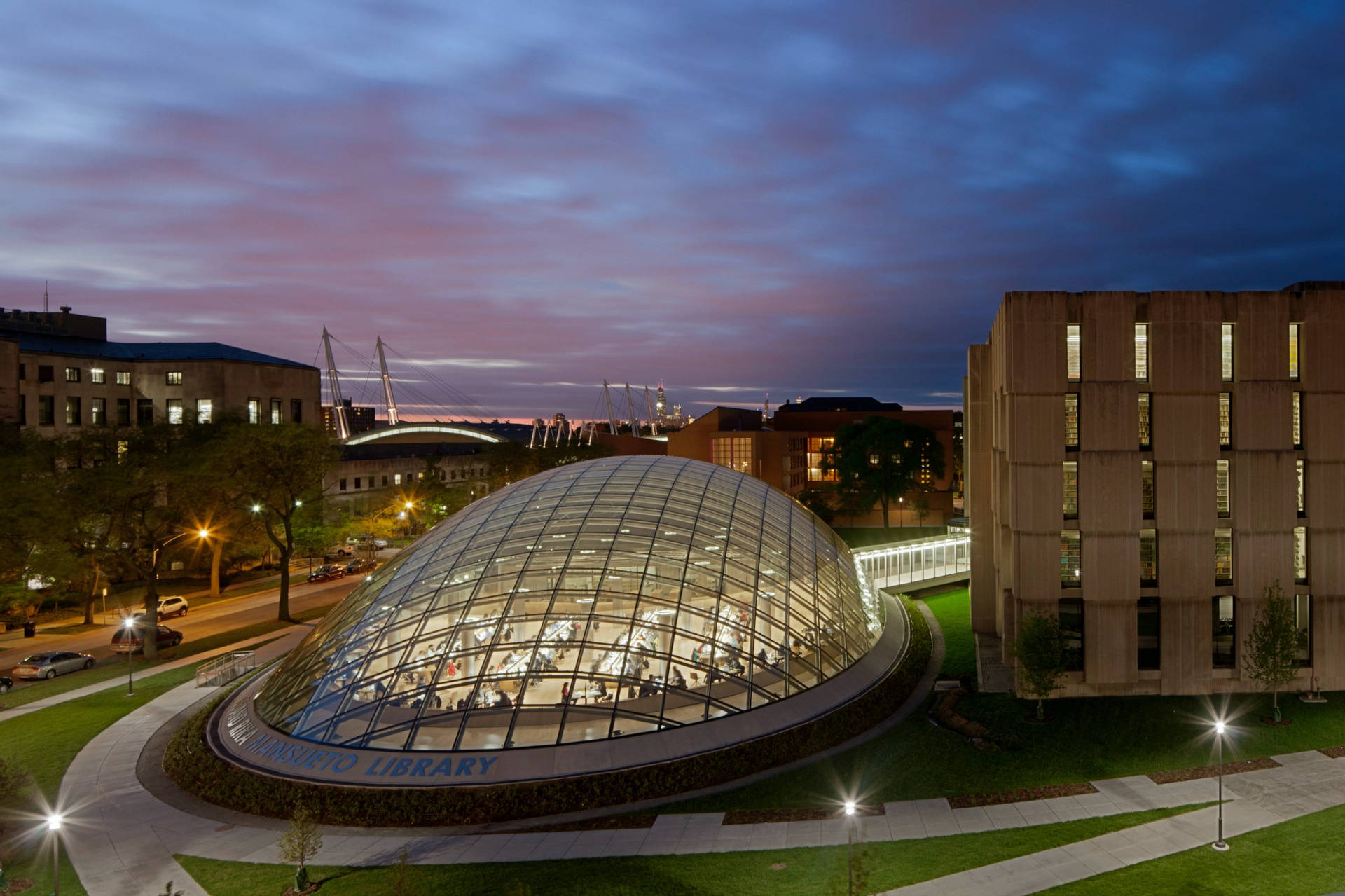 University Of Chicago Dome Background