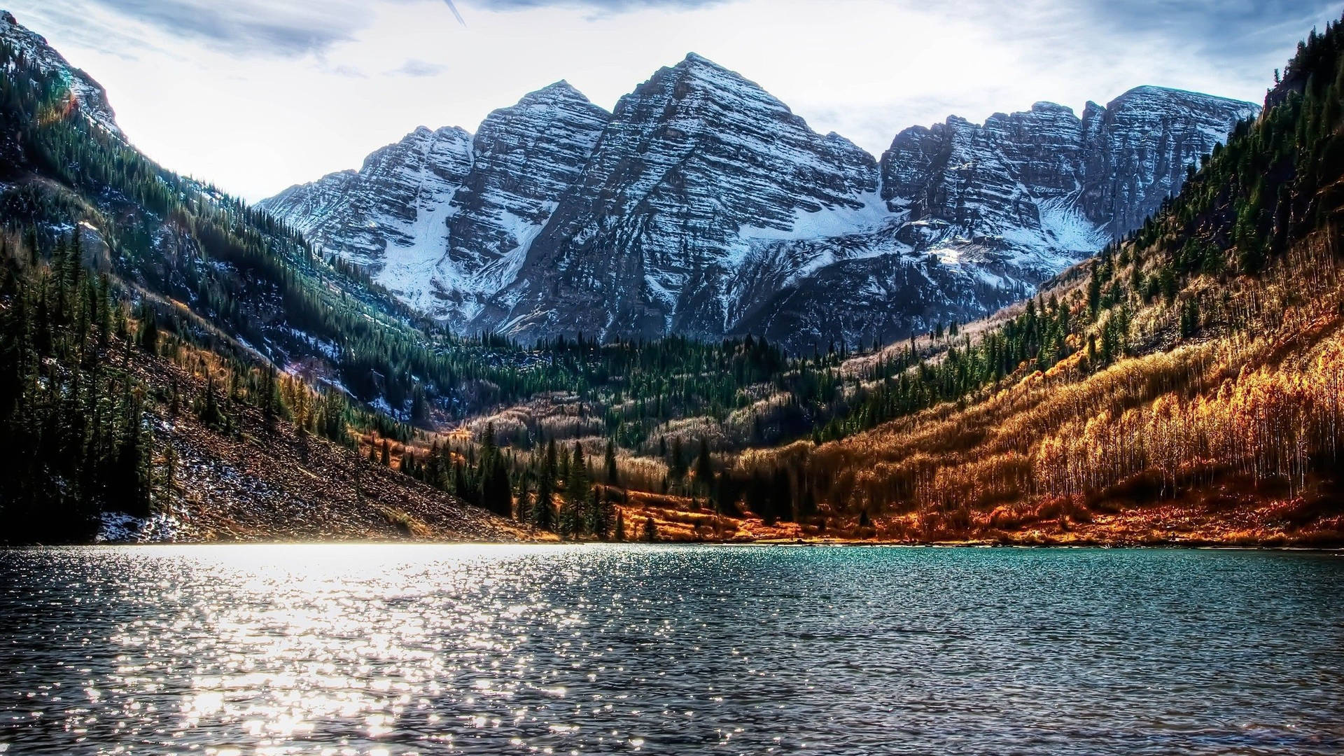 University Of Colorado At Boulder Mountain Lake Background