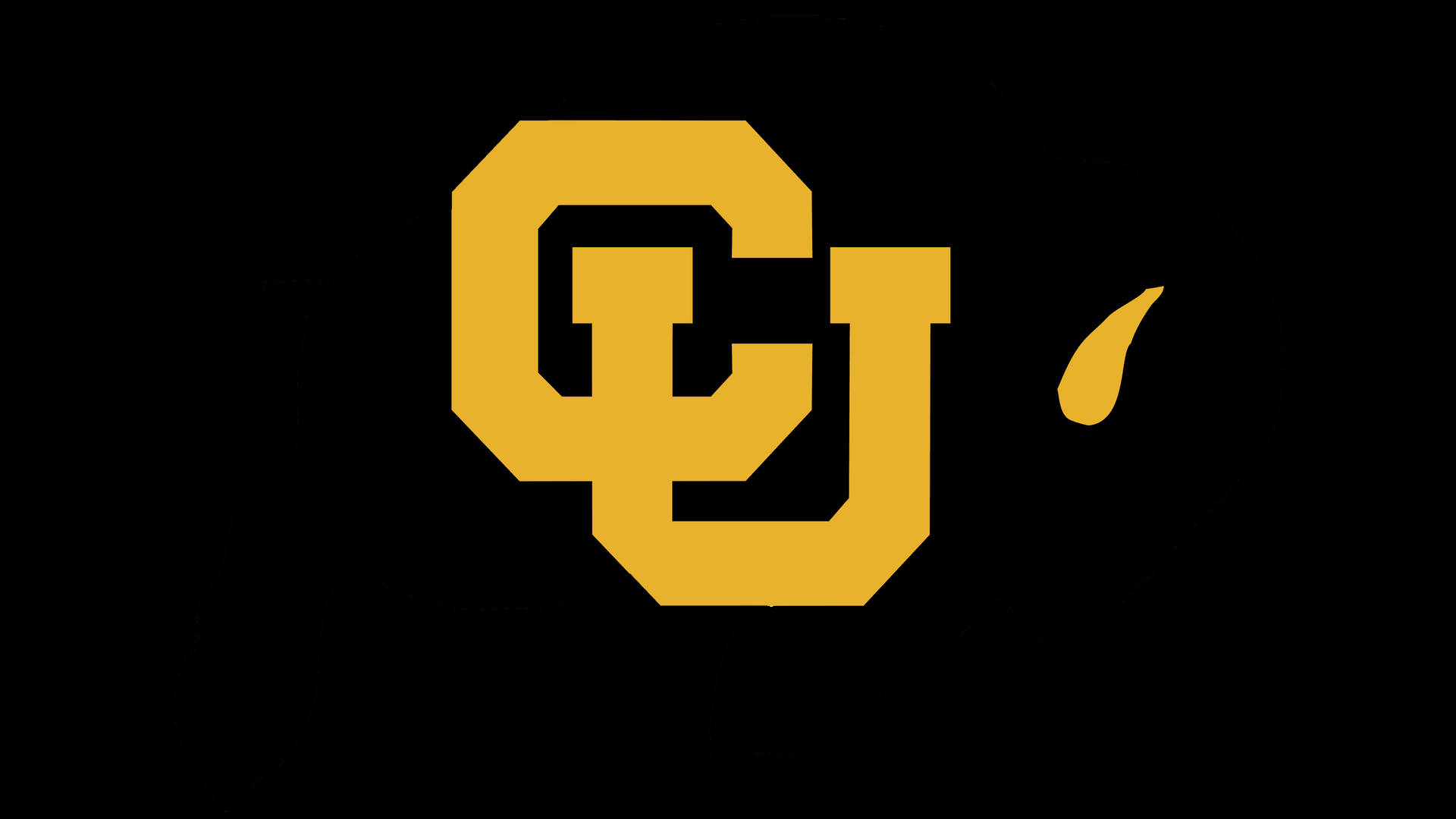 University Of Colorado At Boulder Yellow Logo Background