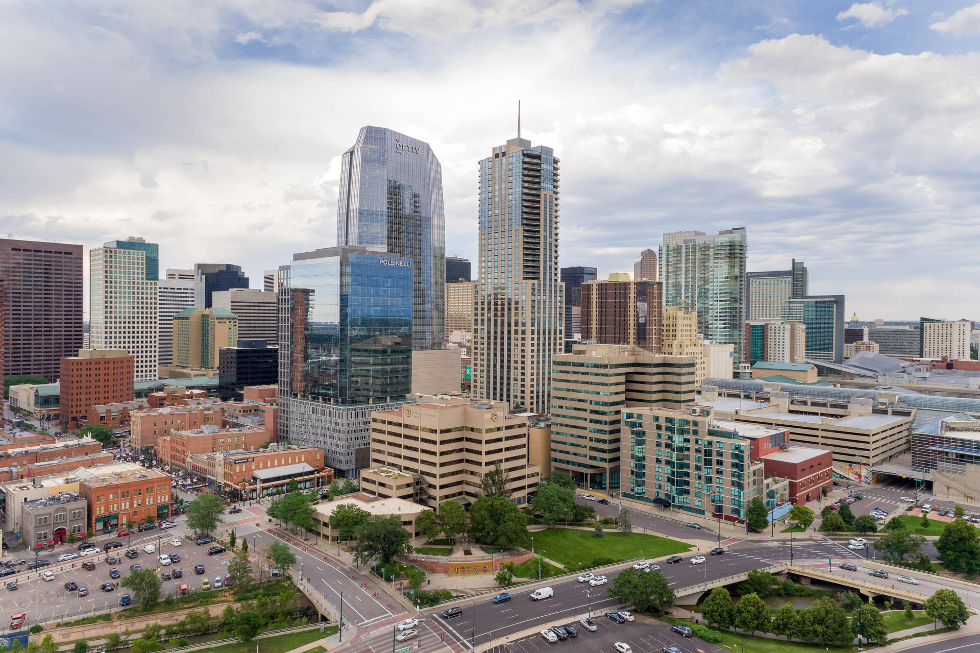 University Of Colorado In Downtown Denver Background