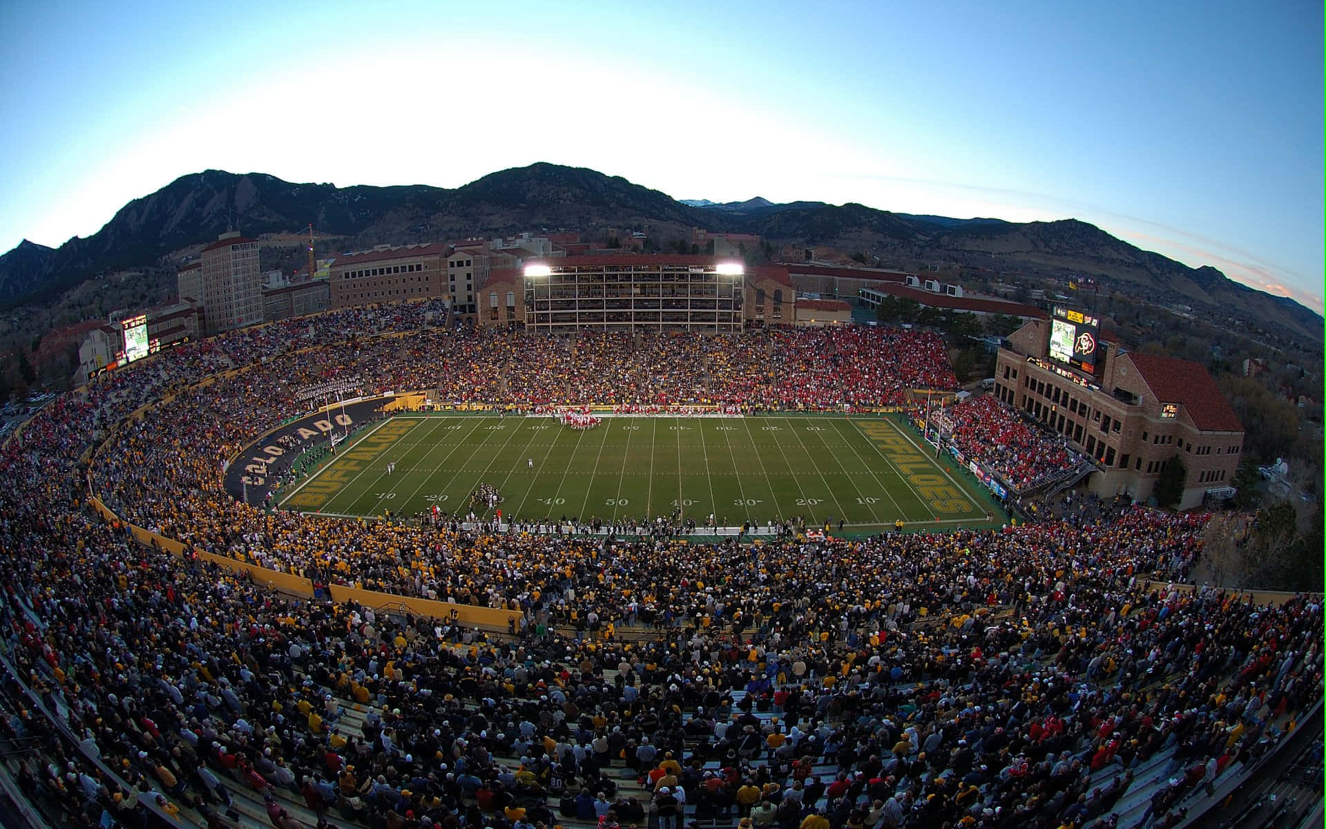 University Of Colorado Stadium Panorama Background