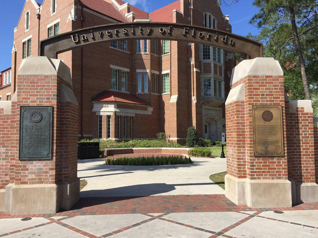University Of Florida Building Arch Background