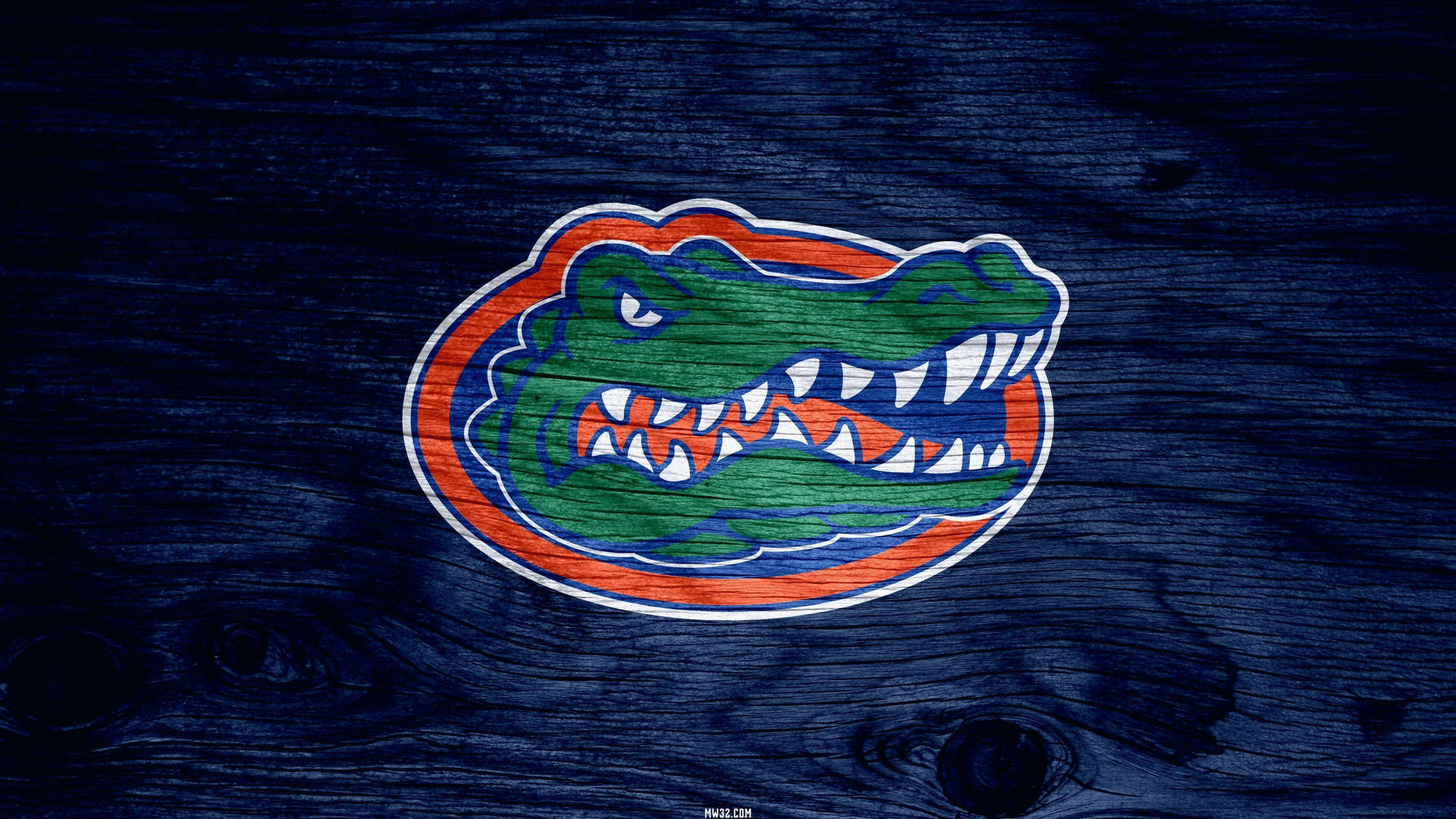 University Of Florida Gators On Wood Background