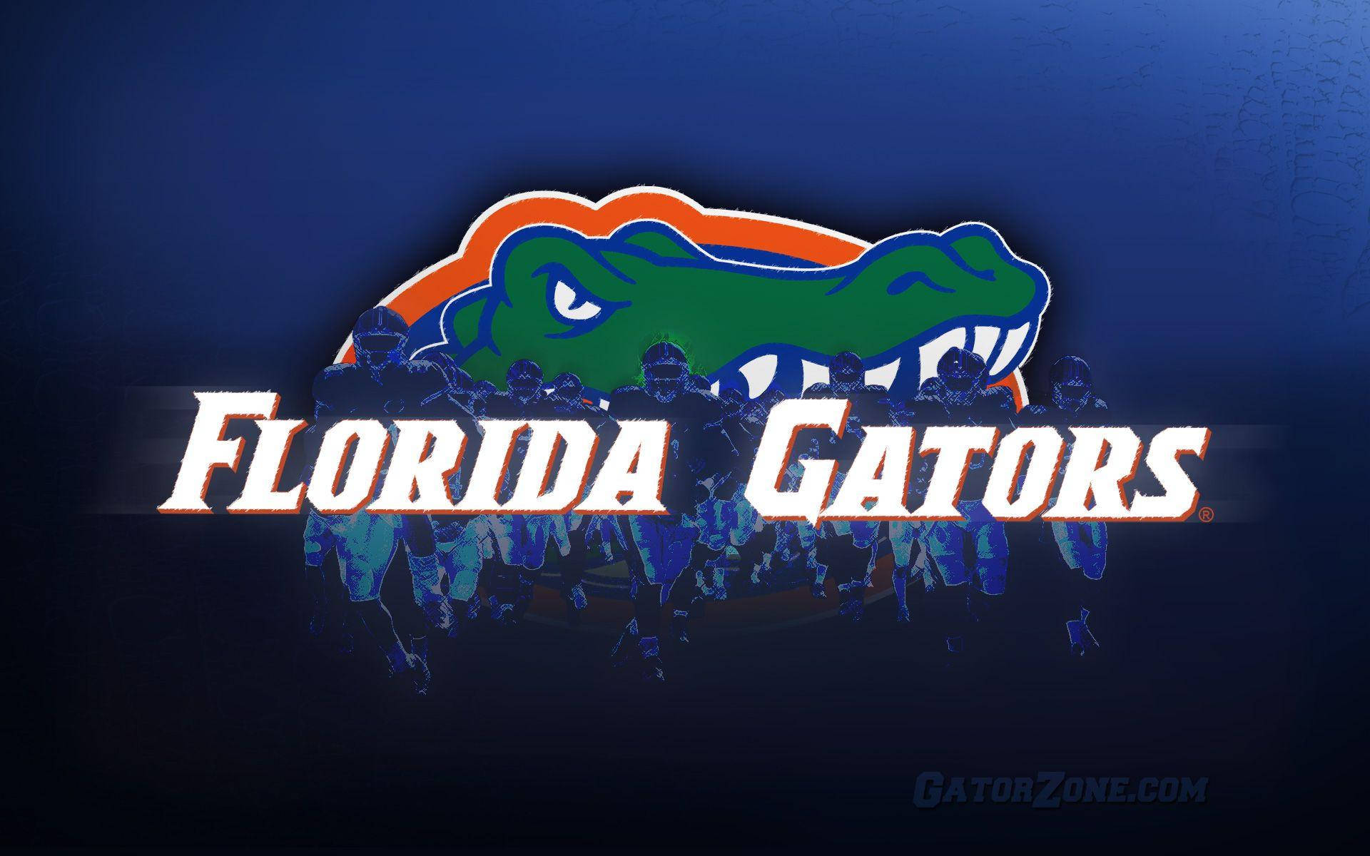 University Of Florida Gators With Text Background