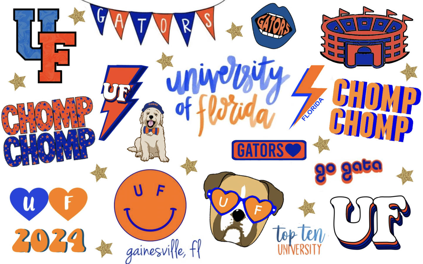 University Of Florida Logos And Symbols Background