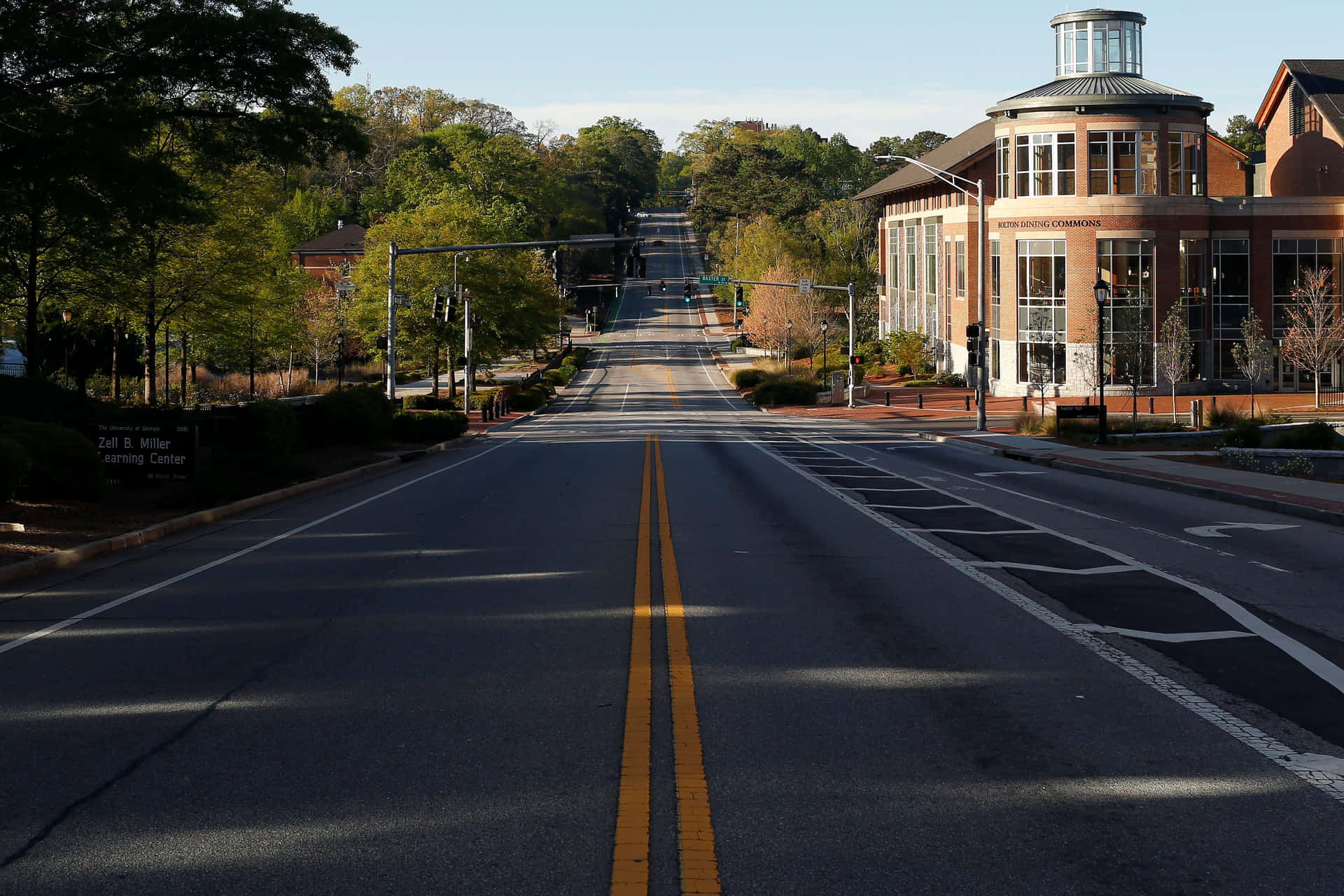 University Of Georgia Empty Road