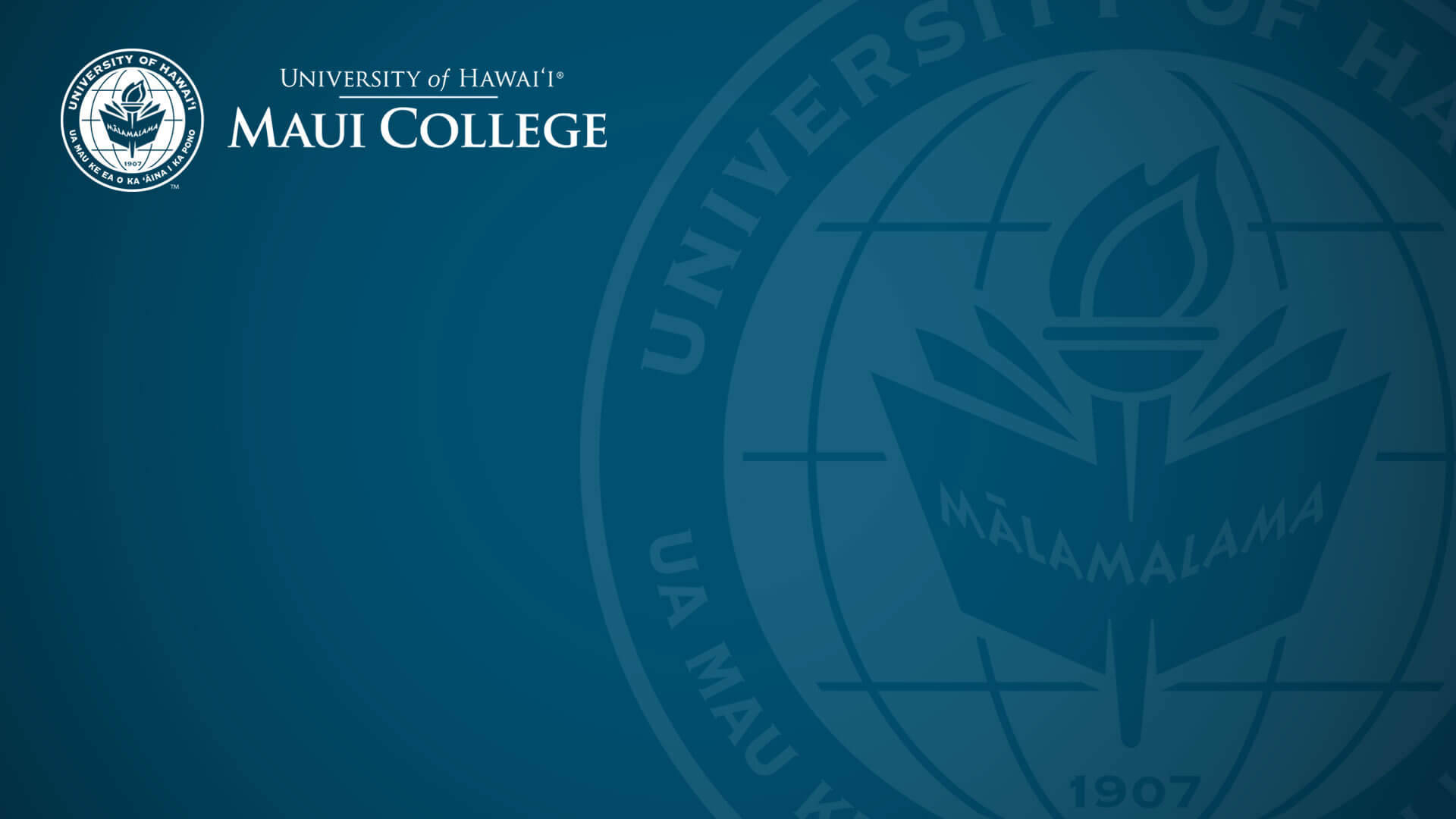 University Of Hawaii Maui College Logo Background