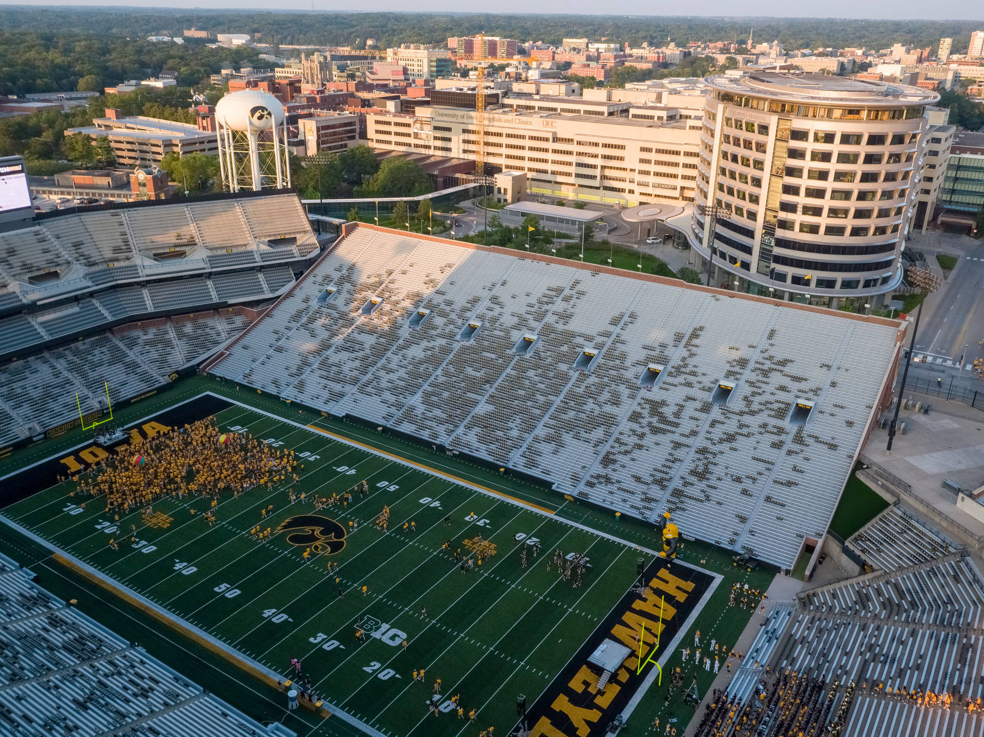 University Of Iowa Campus Field Background