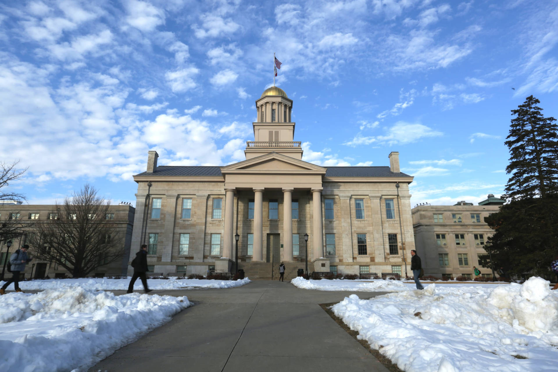 University Of Iowa Winter Background