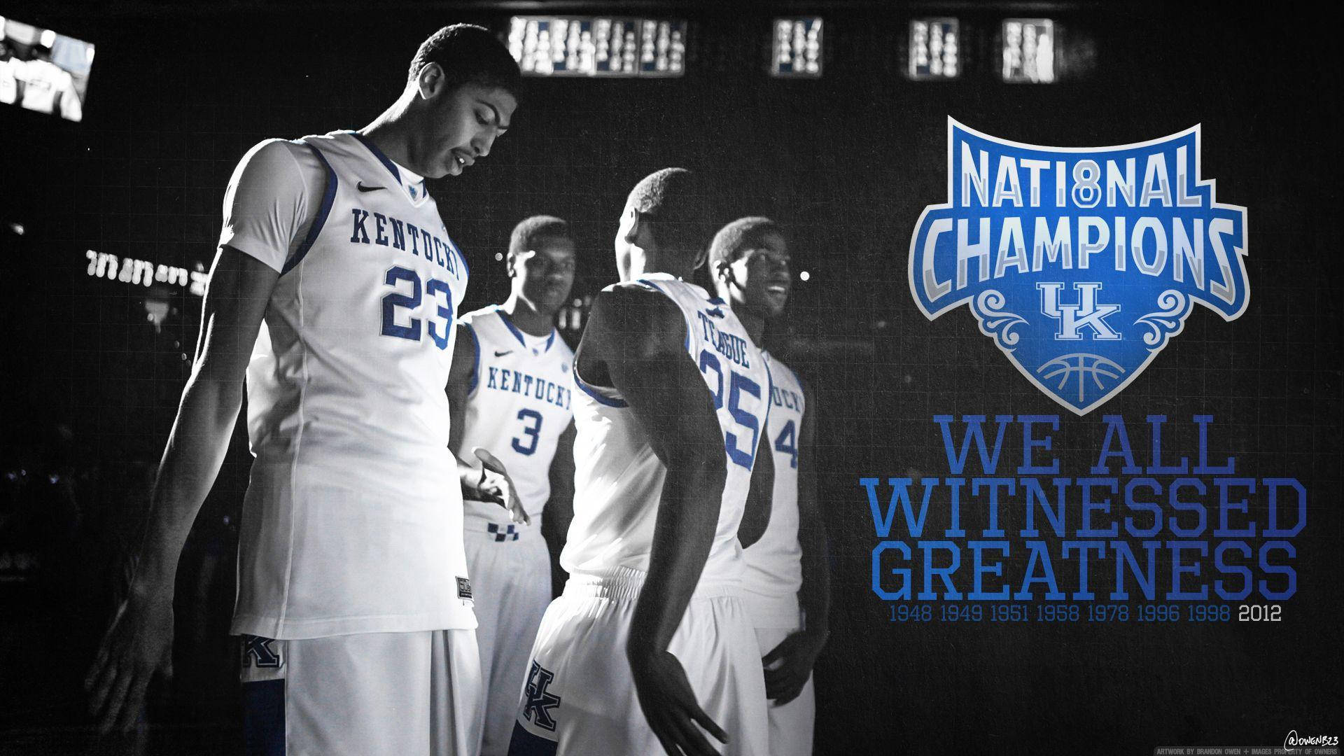 University Of Kentucky - Home Of Champions Background