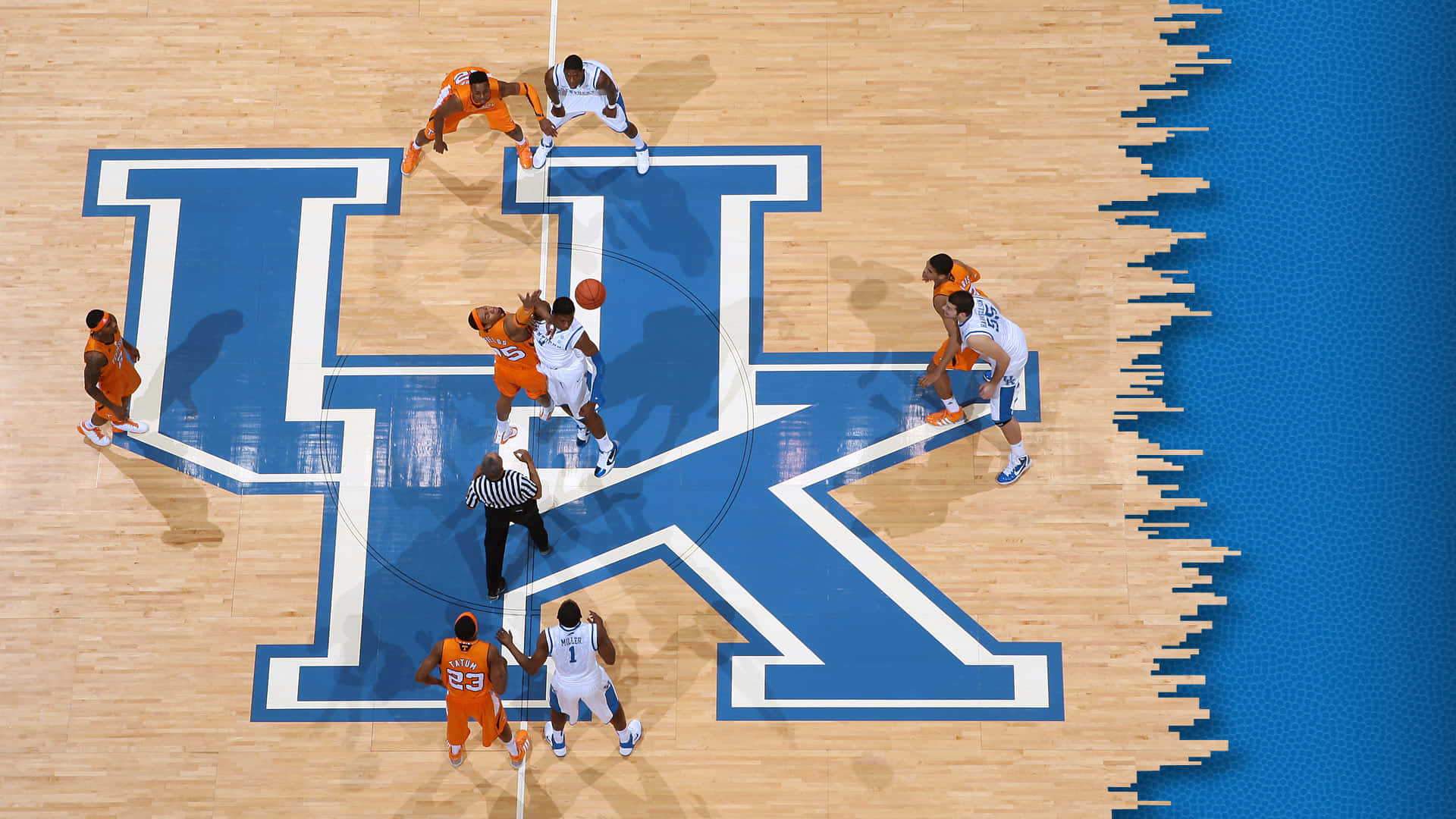 University Of Kentucky Wildcats Show Off Their Hoops Skills Background