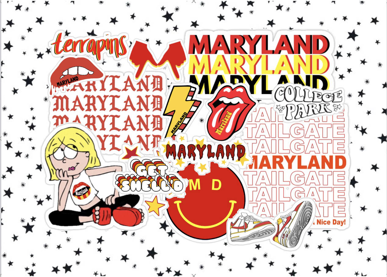 University Of Maryland Collage Background