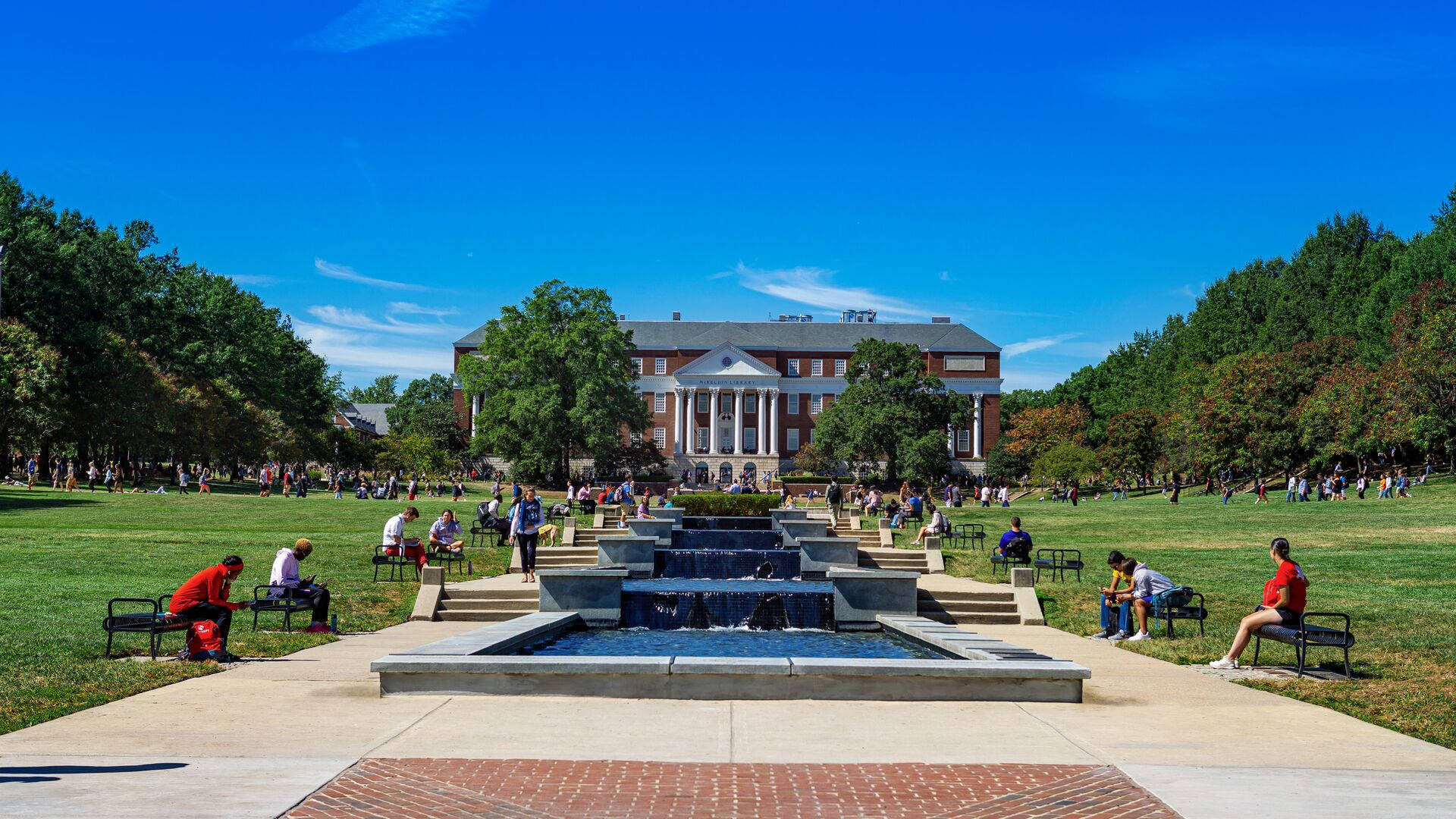 University Of Maryland Mckeldin Mall Background