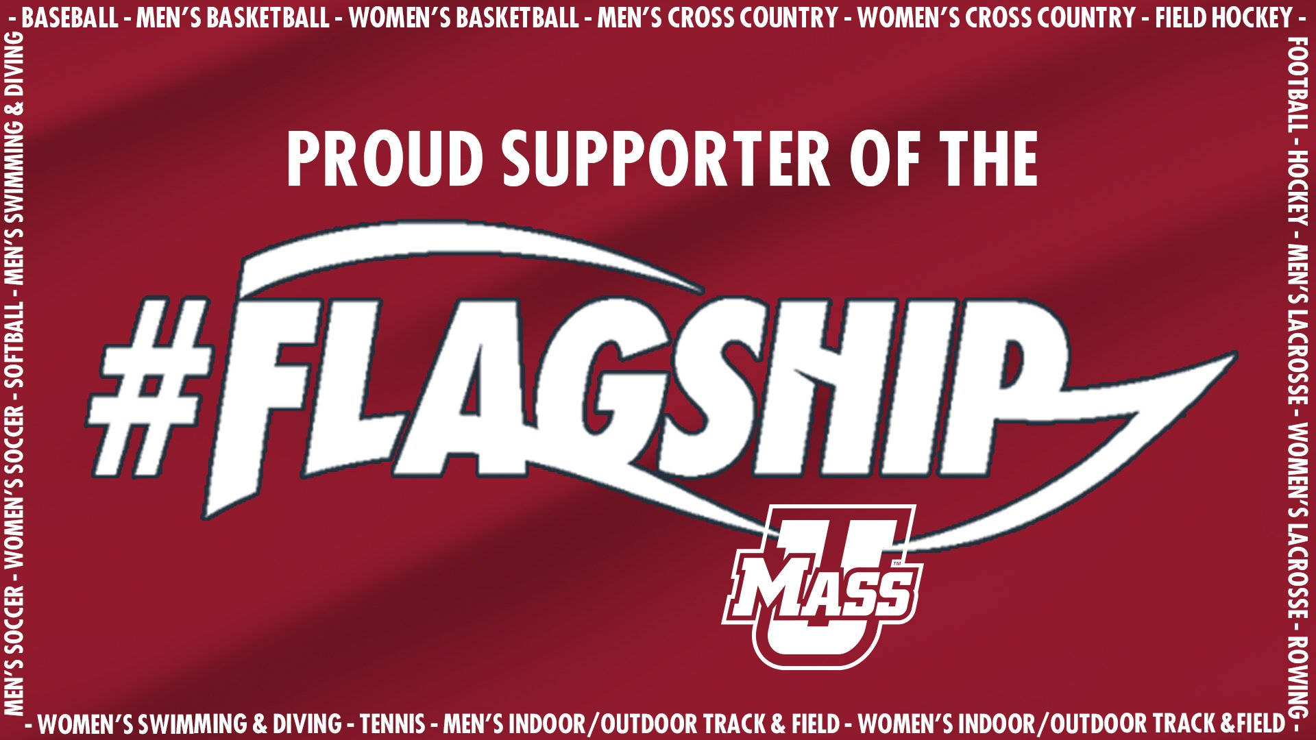 University Of Massachusetts Sports Banner Background