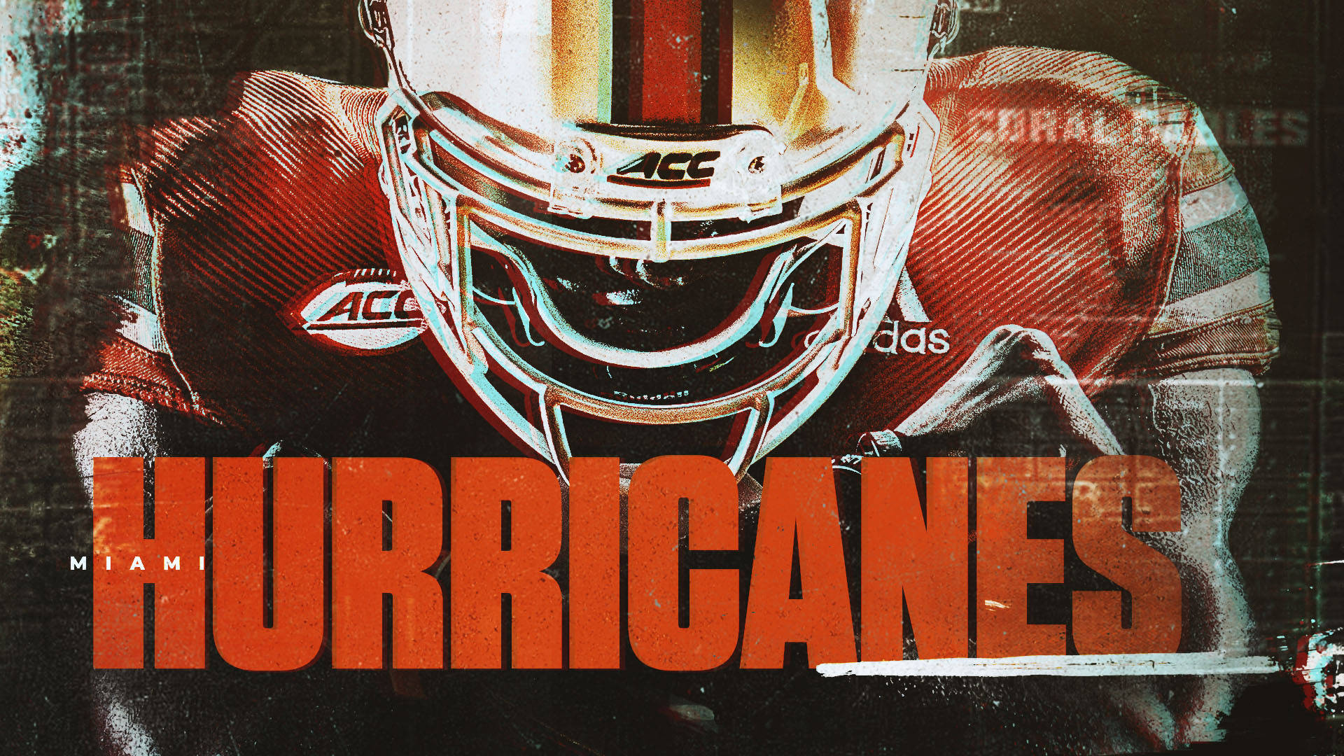 University Of Miami Hurricanes Player Poster Background