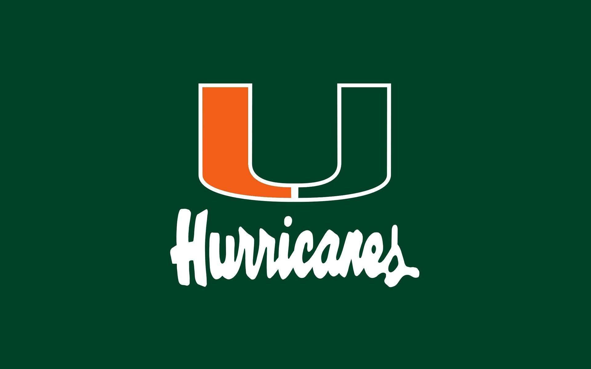 University Of Miami Logo With Text Background