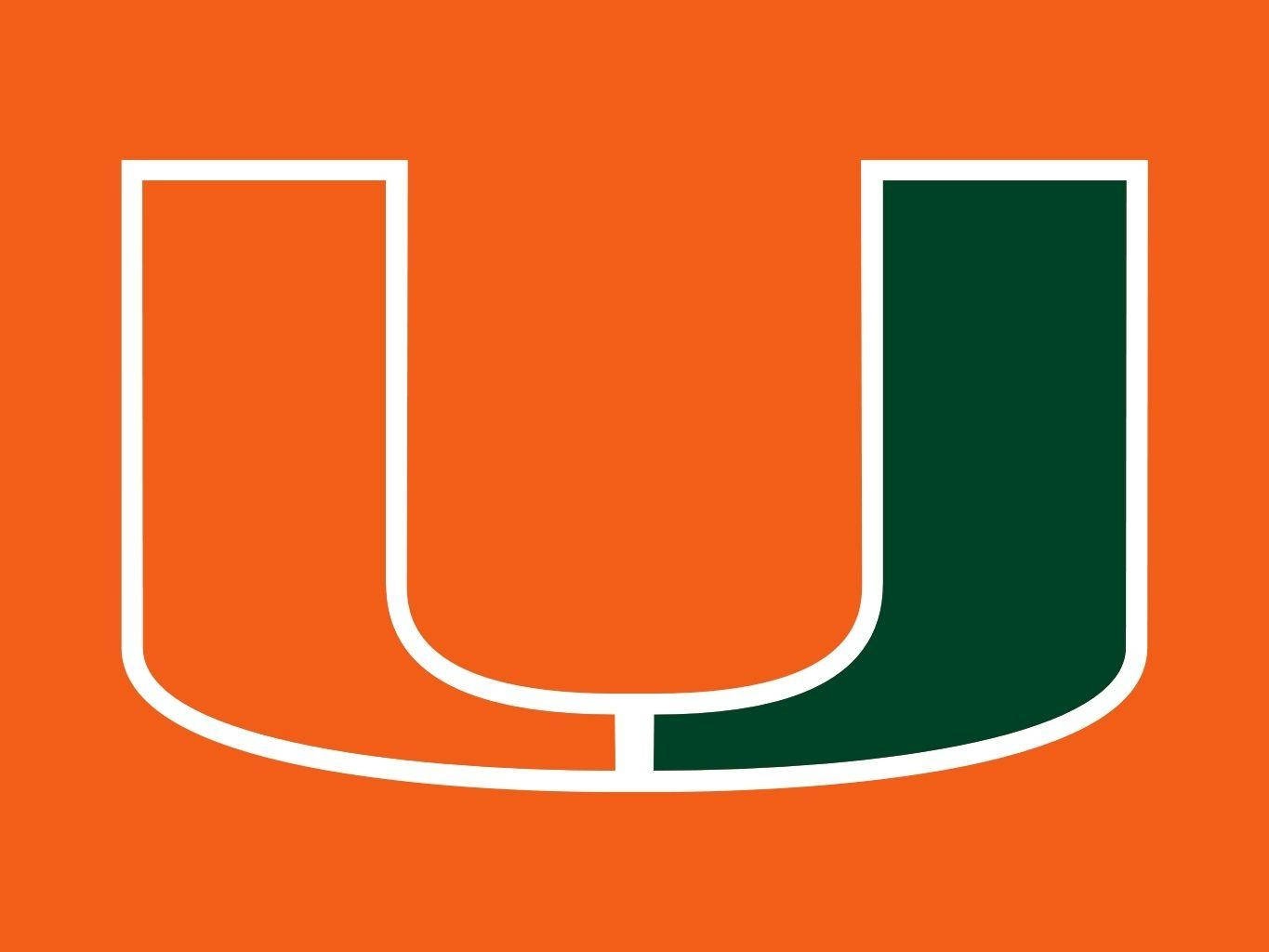 University Of Miami Simple Logo Background