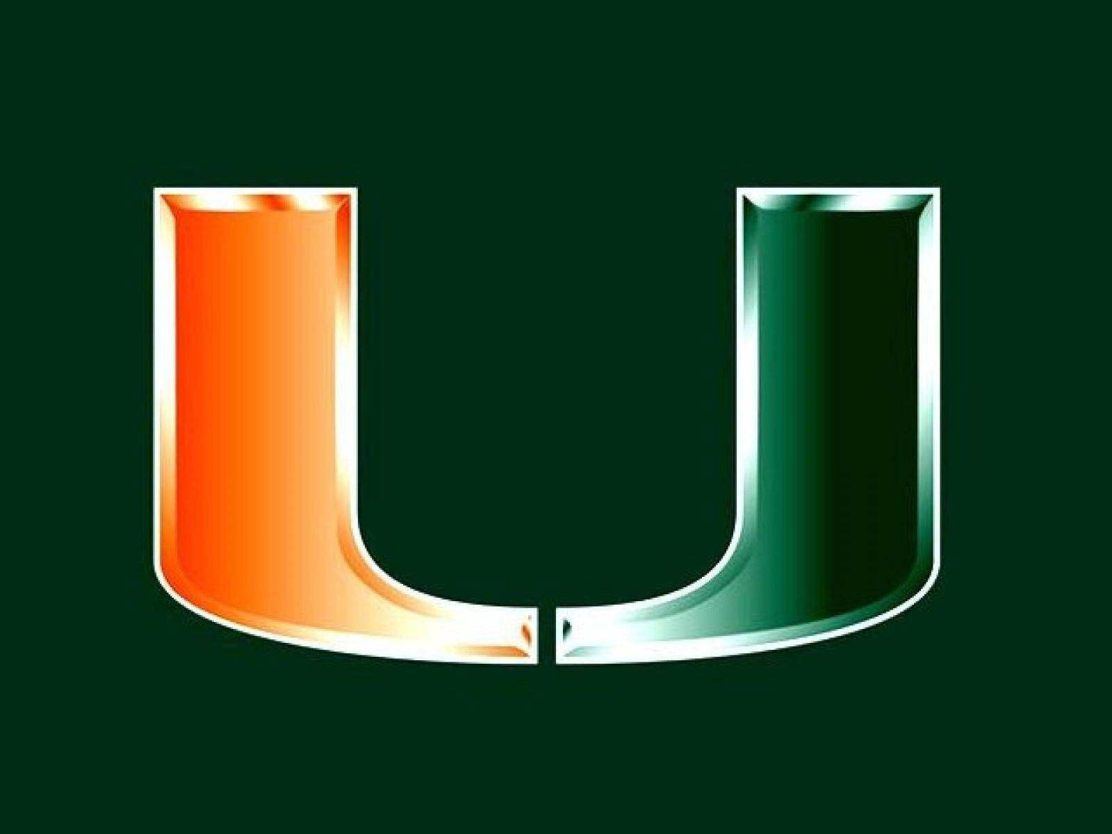 University Of Miami U Logo Background