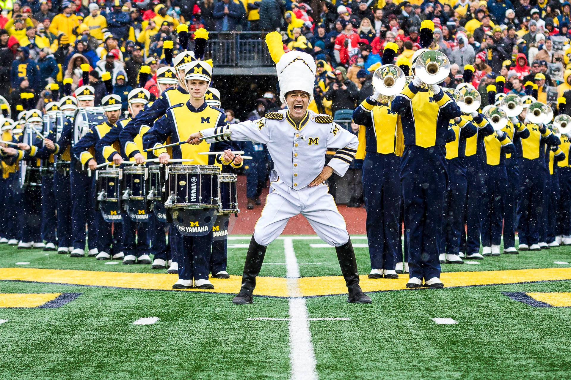 University Of Michigan-ann Arbor Drum Major Background