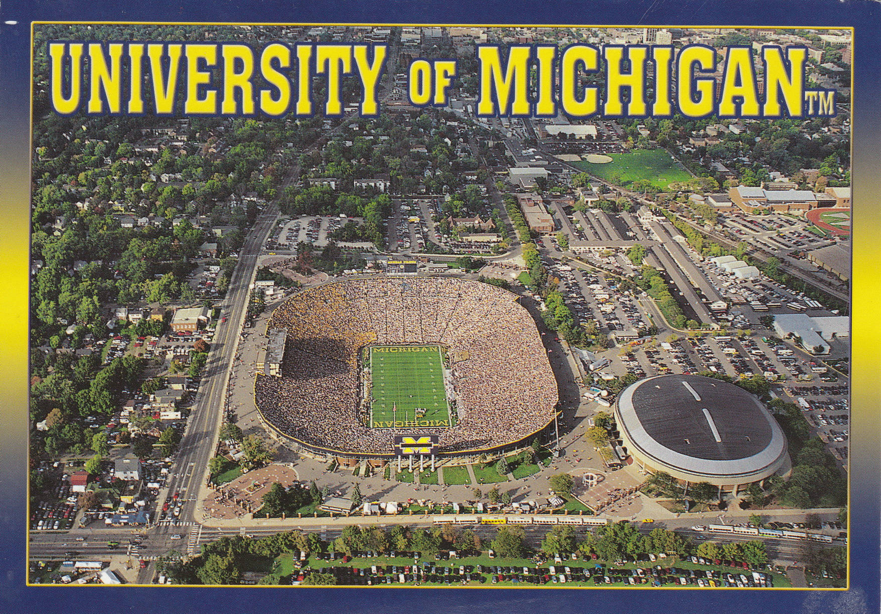 University Of Michigan-ann Arbor Full Stadium Background