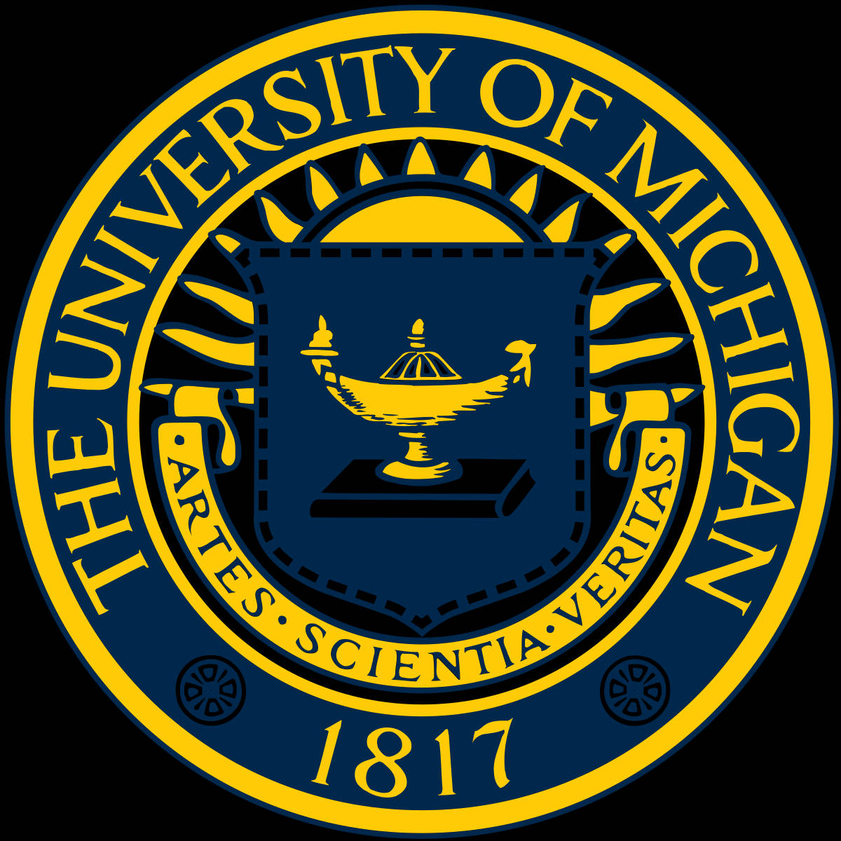 University Of Michigan-ann Arbor Seal Background