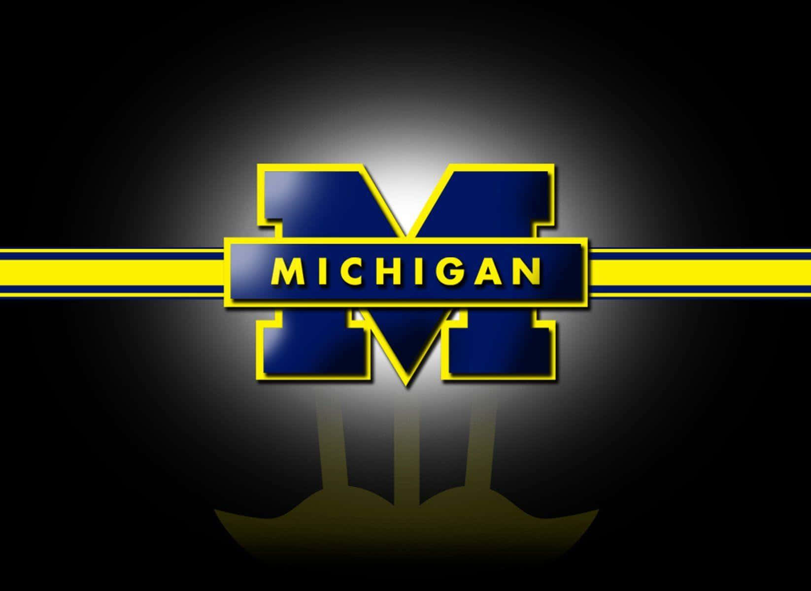University Of Michigan Football Is Ready For Action Background