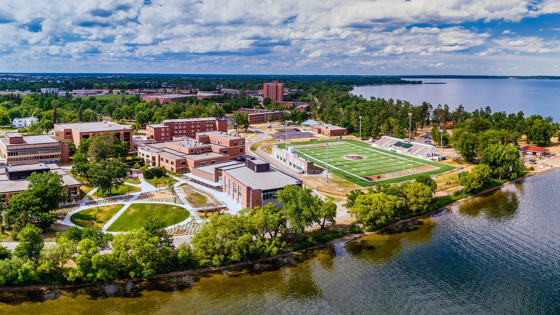 University Of Minnesota Aerial View Background