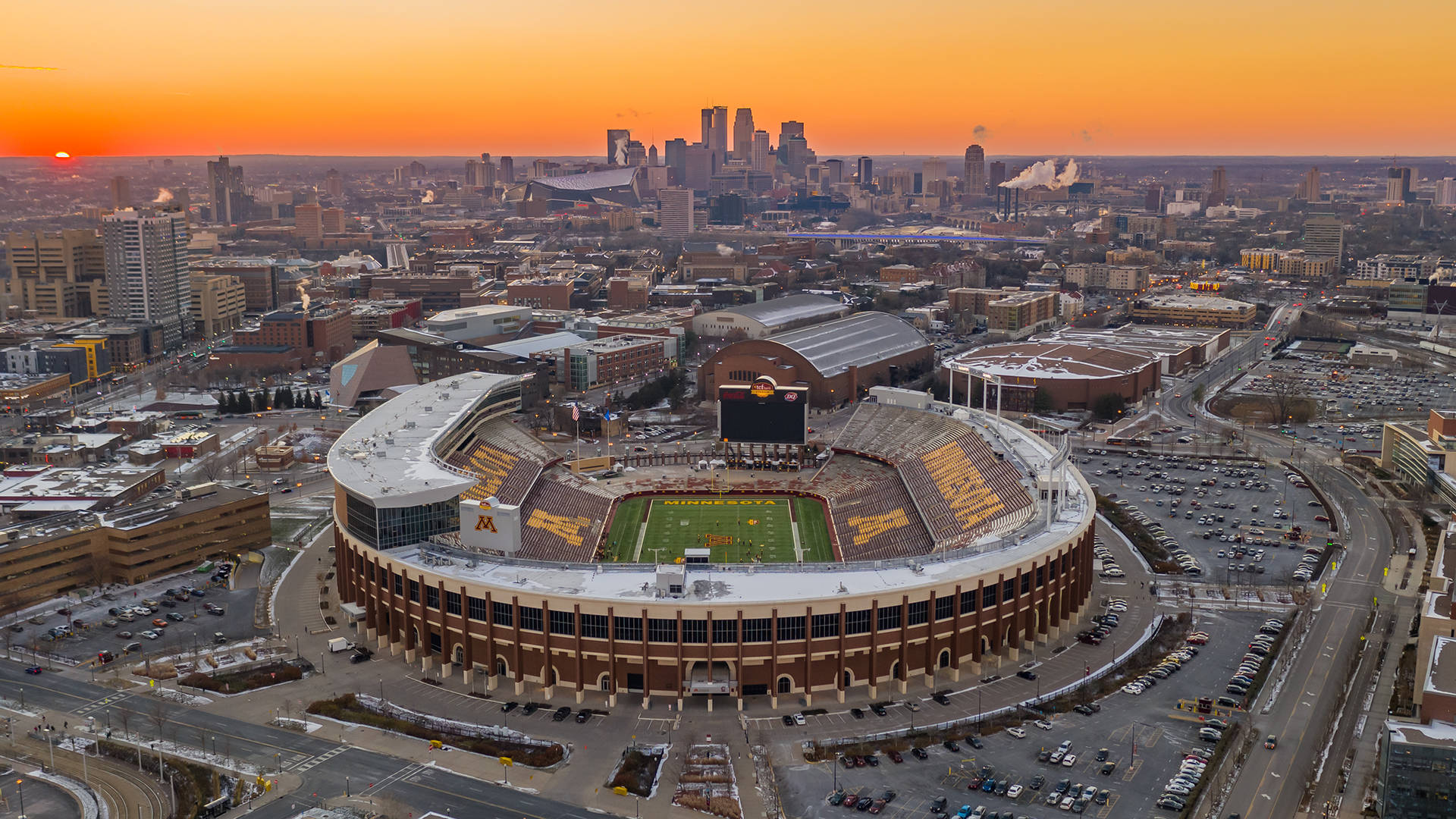 University Of Minnesota Athletics Stadium Background