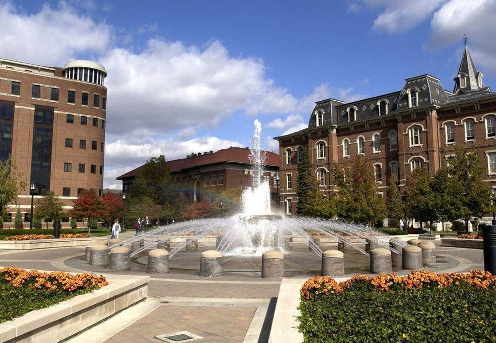 University Of Minnesota Water Fountain Background