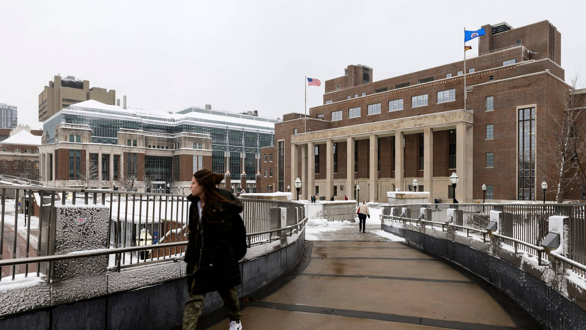 University Of Minnesota Winter Background