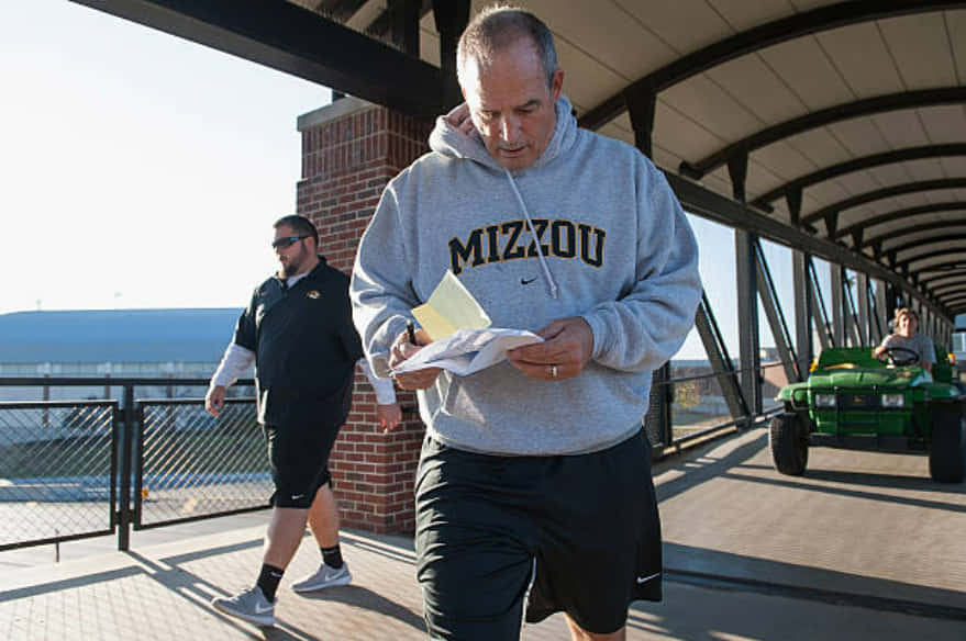 University Of Missouri Tigers Football Head Coach Gary Pinkel