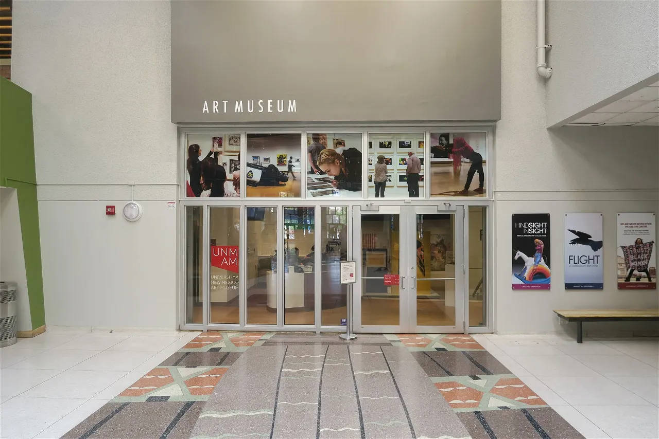 University Of New Mexico Art Museum Entrance Background