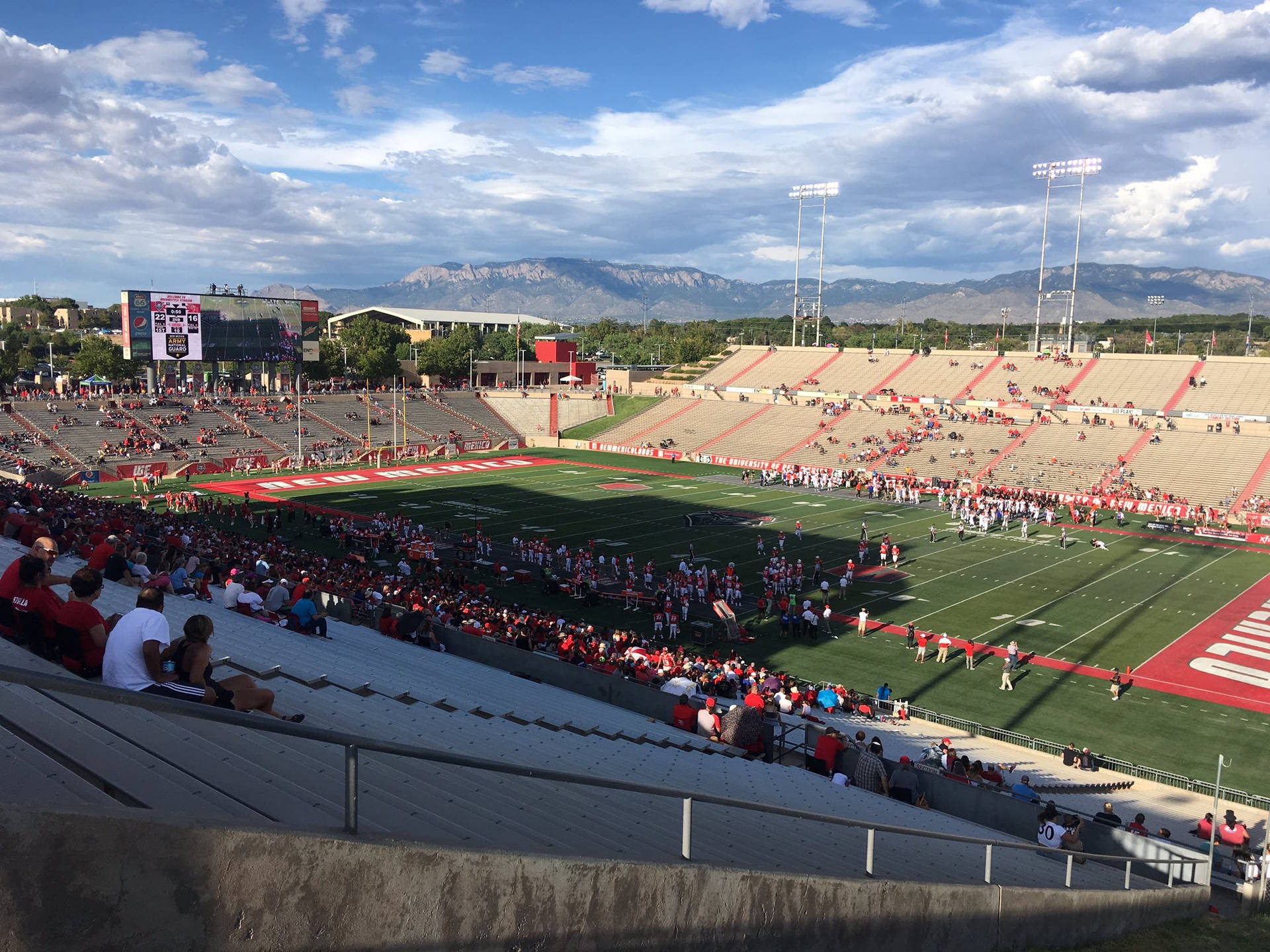 University Of New Mexico Dreamstyle Stadium Background