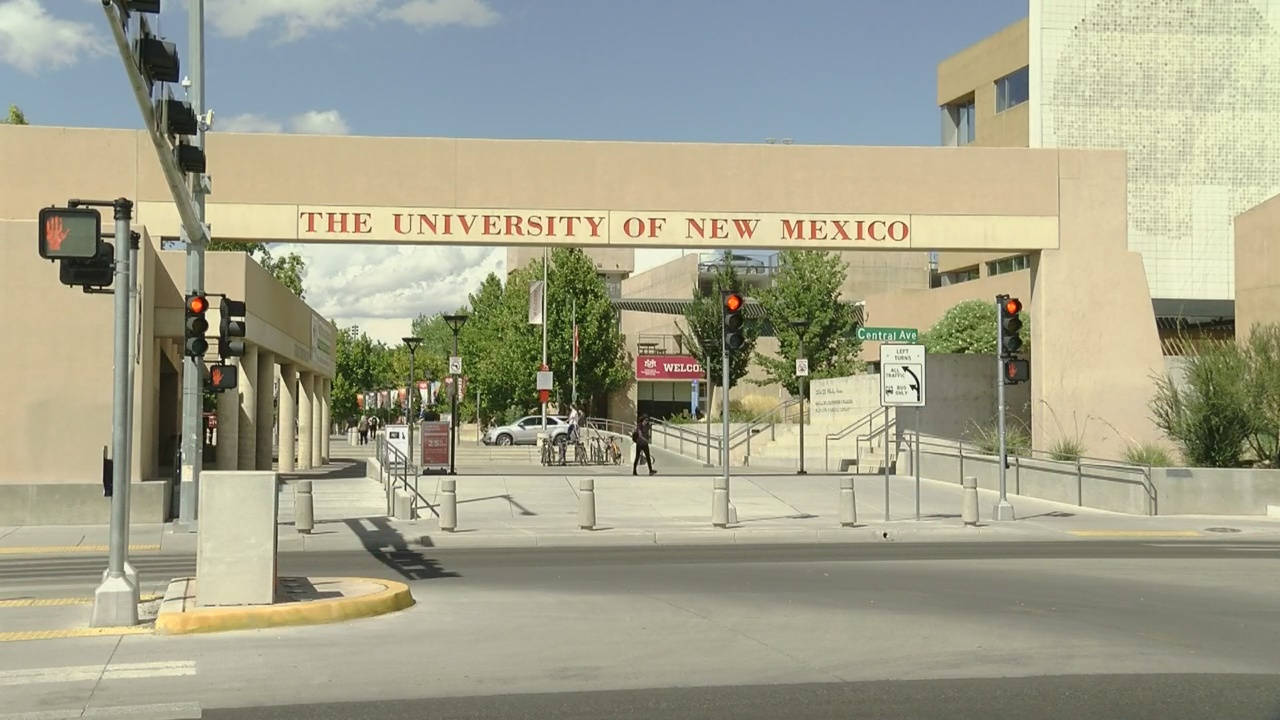 University Of New Mexico On A Sunny Day Background