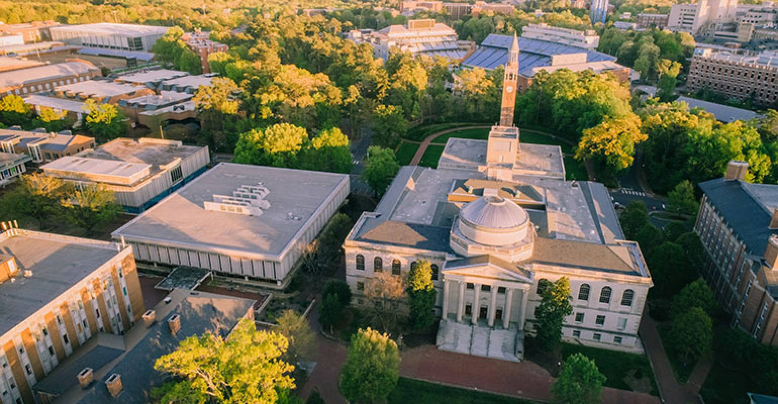 University Of North Carolina In Spring Background