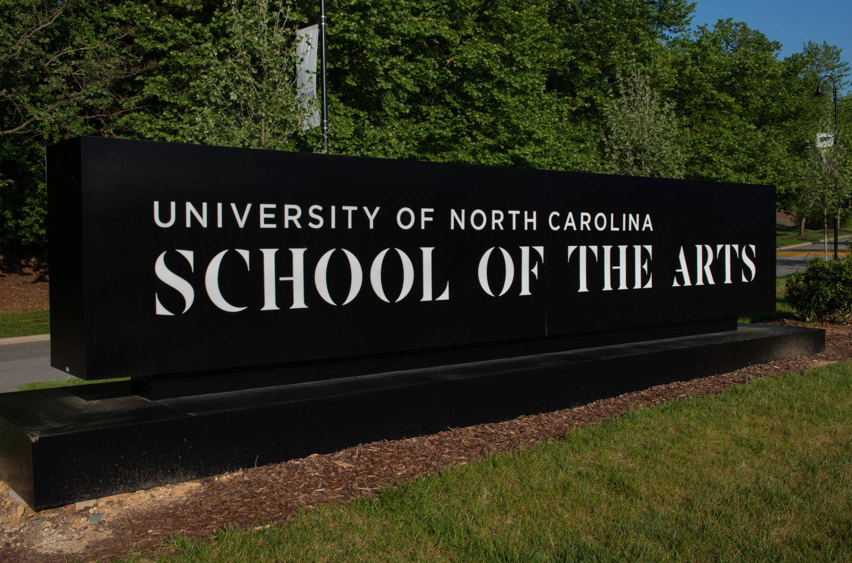 University Of North Carolina School Of The Arts Sign Background