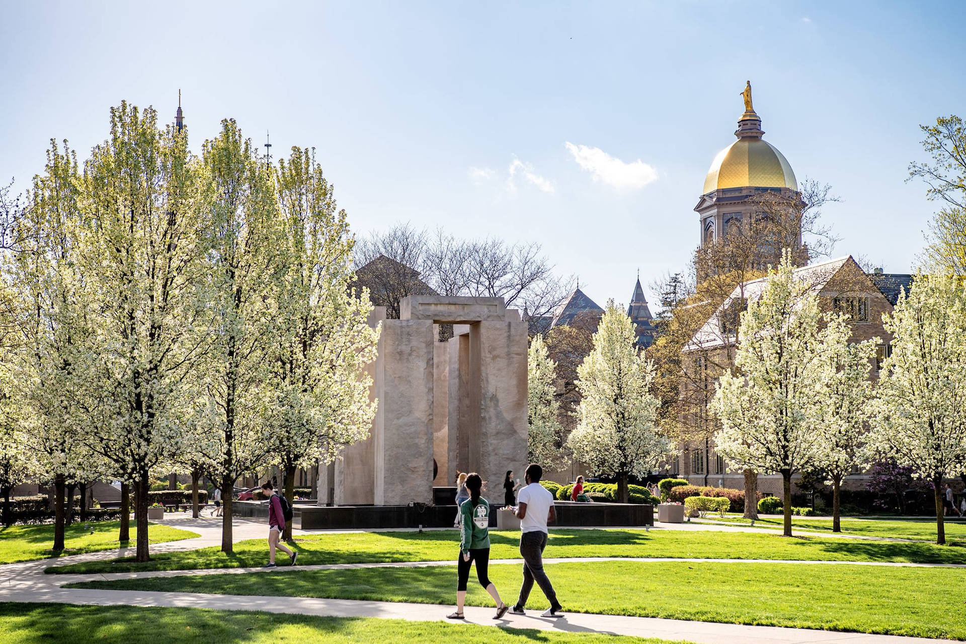 University Of Notre Dame Quad Background