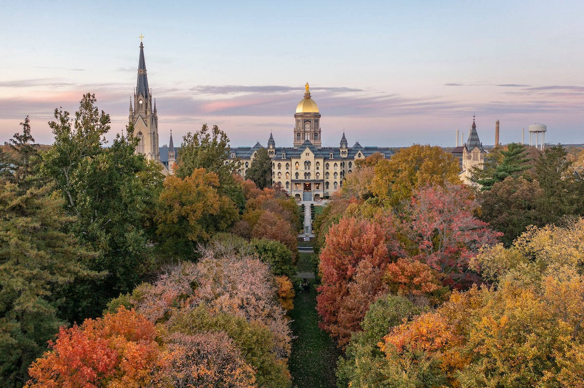 University Of Notre Dame The Main Building Background