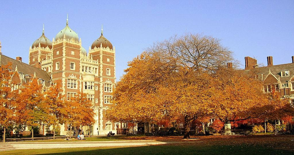 University Of Pennsylvania In Autumn Background