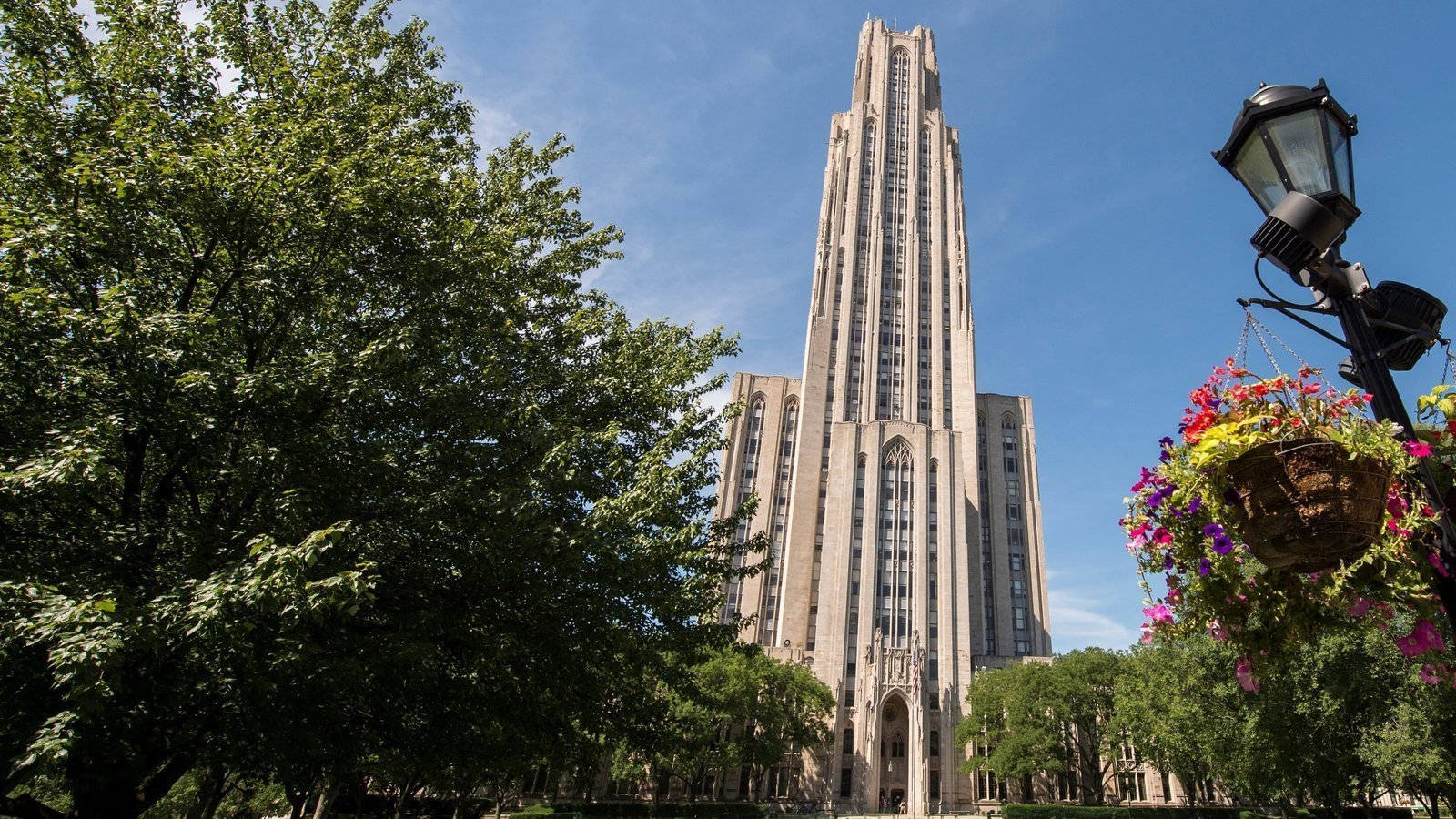 University Of Pittsburgh Angled Shot Background