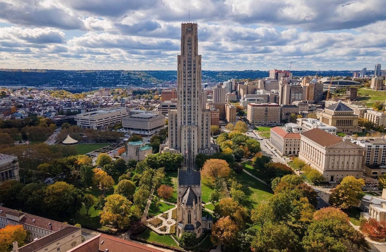 University Of Pittsburgh Cloudy Skyline