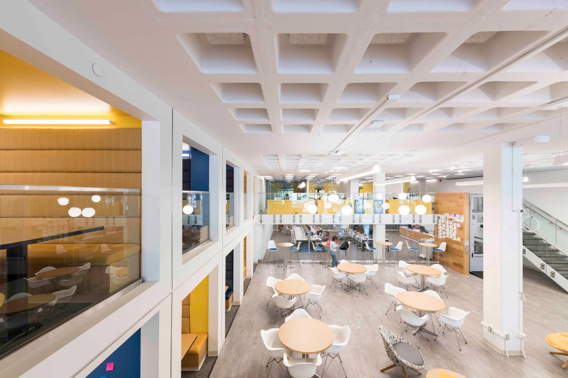 University Of Rochester Library Interior Background