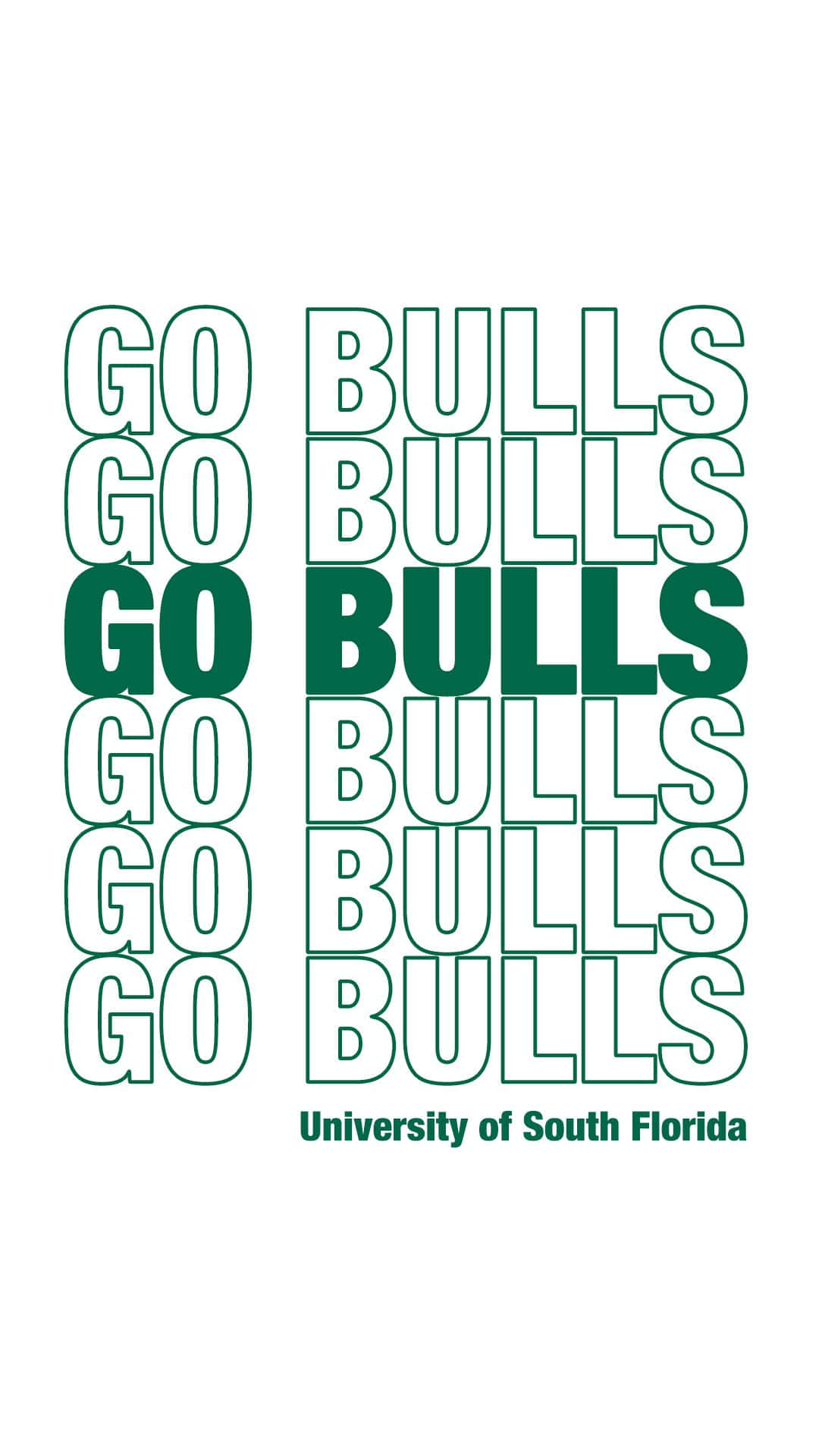 University Of South Florida Go Bulls Background