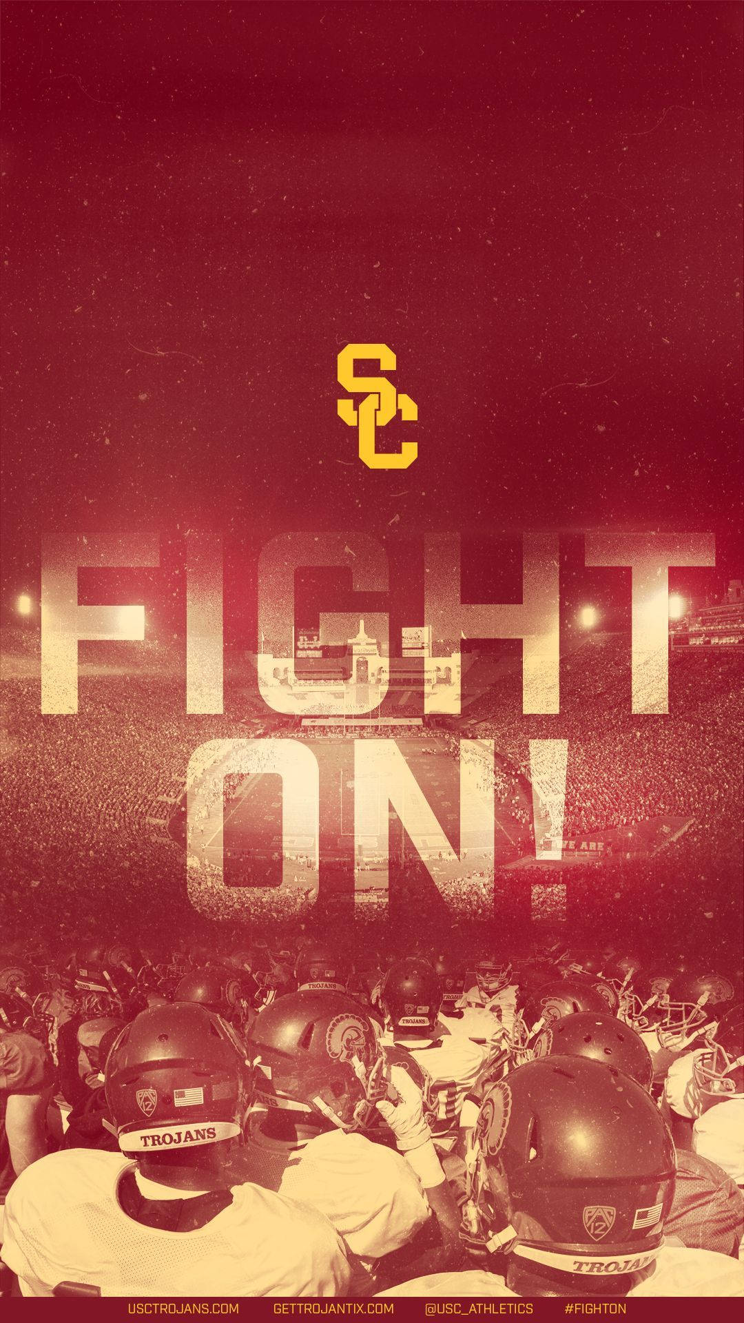 University Of Southern California Fight On Phone Background