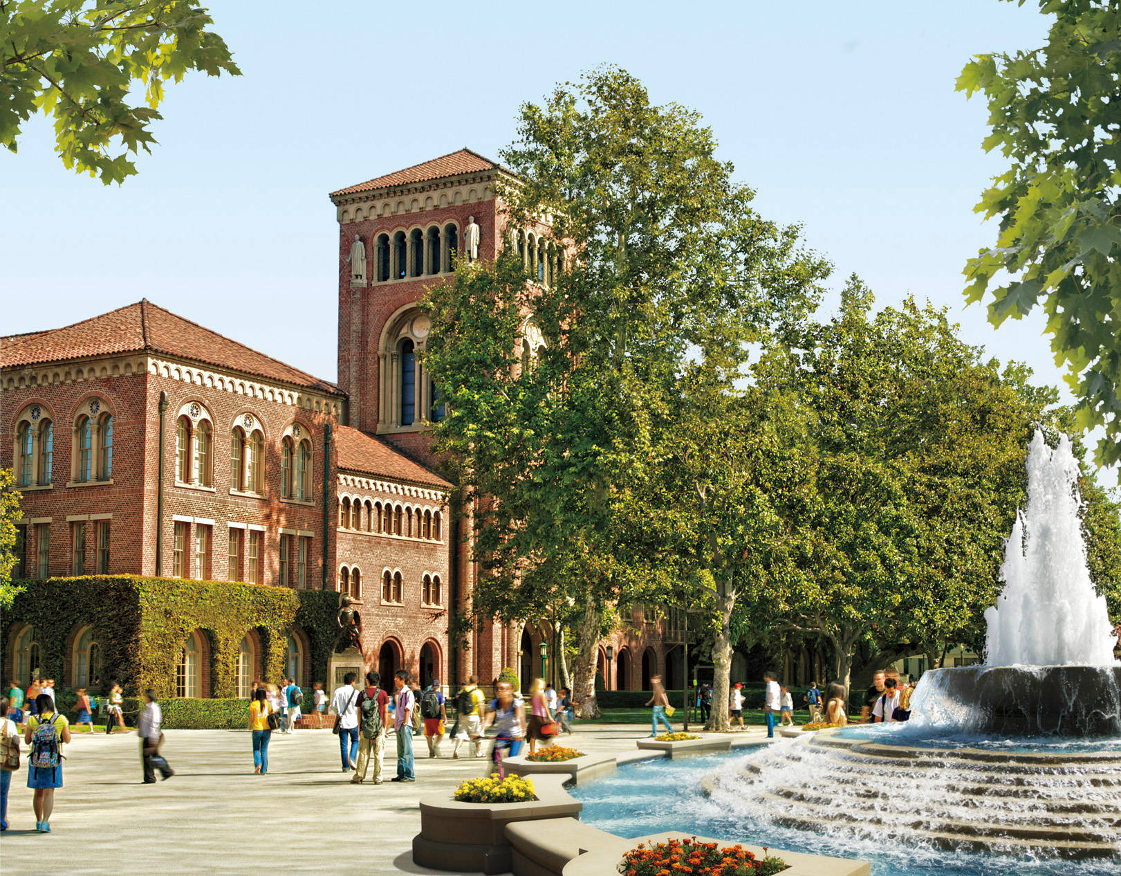 University Of Southern California School Building Background