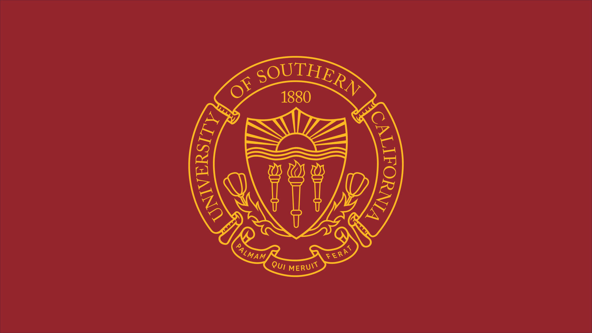 University Of Southern California Seal Red