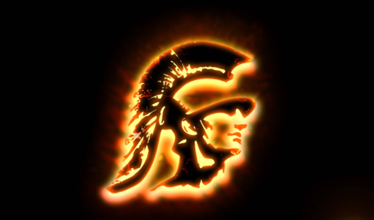 University Of Southern California Trojans Glowing Background