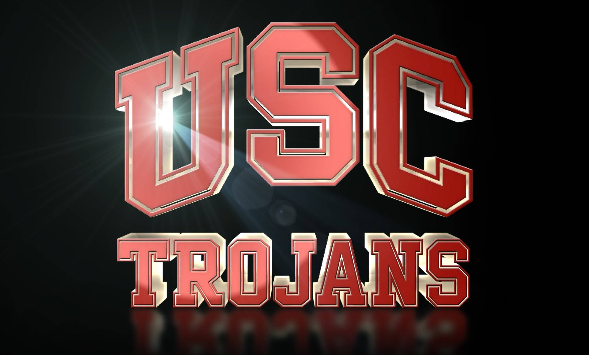 University Of Southern California Trojans Simple Logo Background