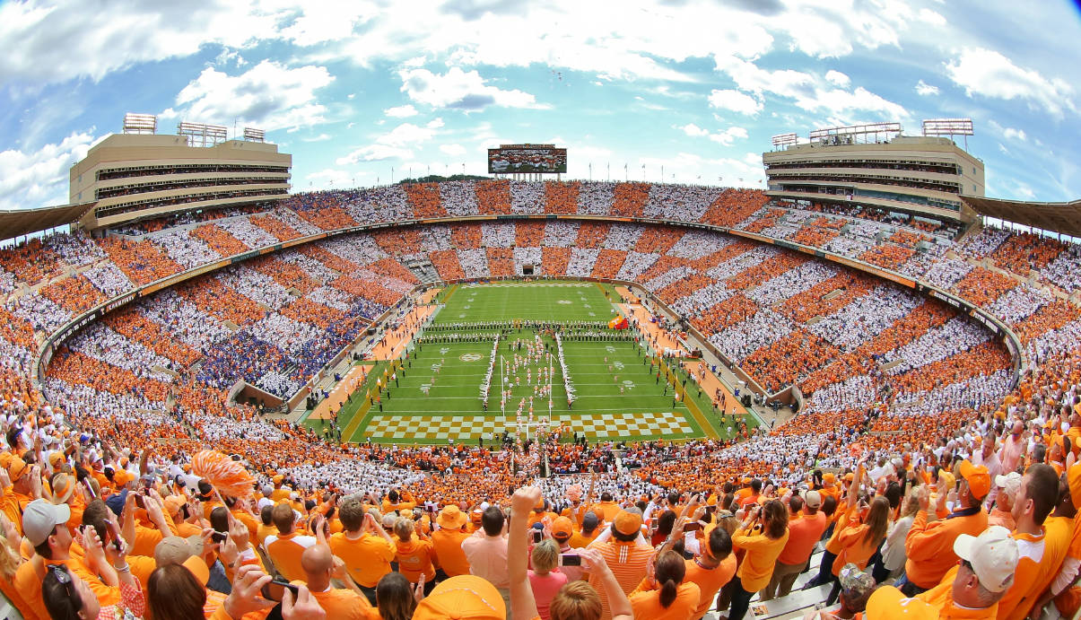 University Of Tennessee Jam-packed Stadium