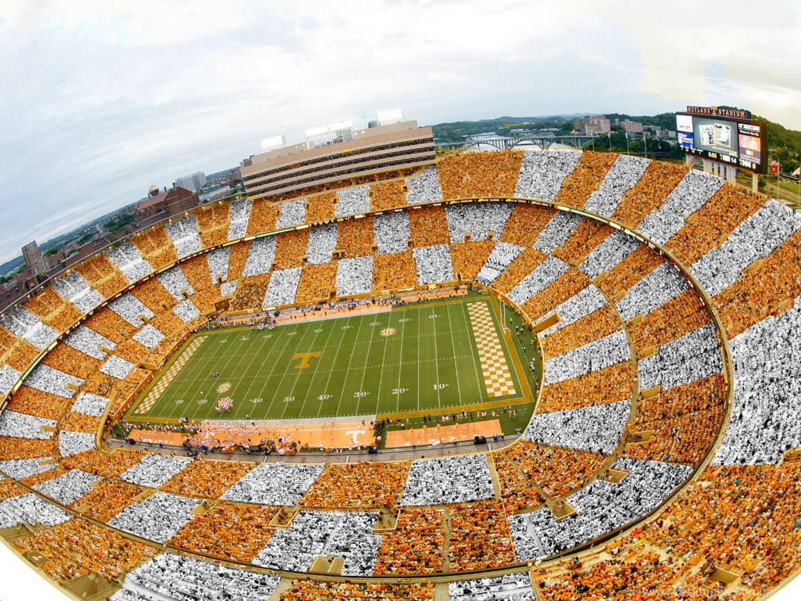 University Of Tennessee Orange White Stadium Background